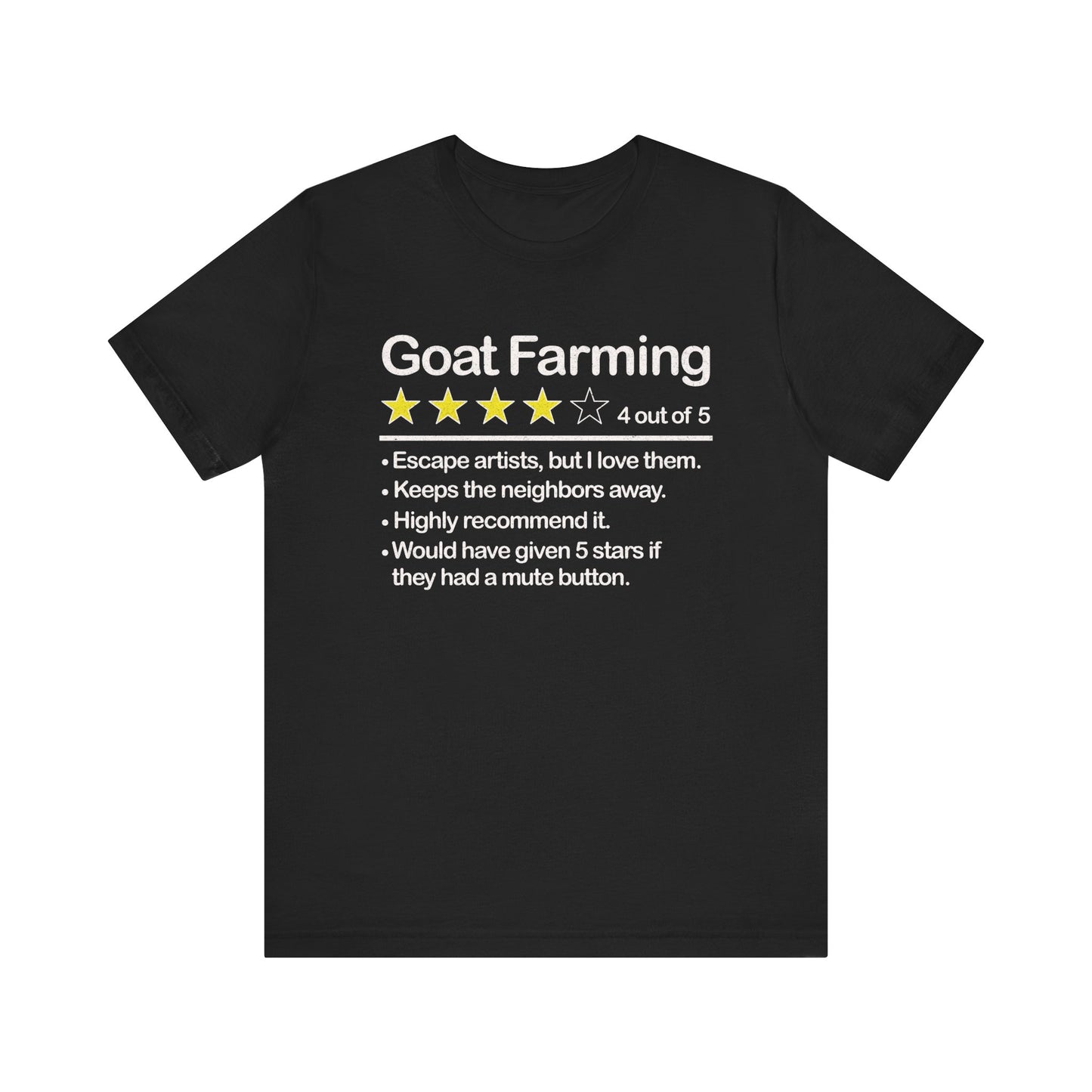 Goat Review T-shirt
