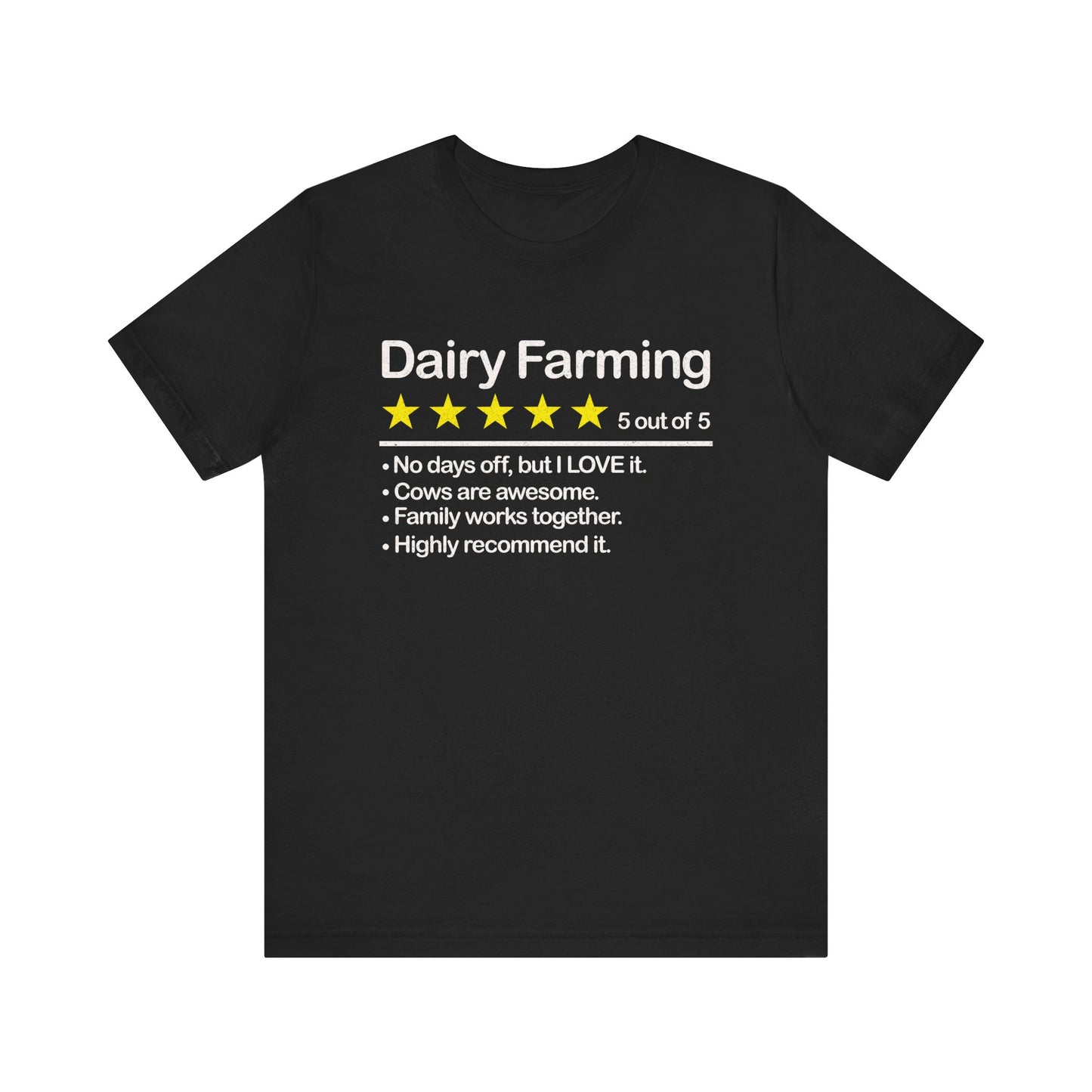 Dairy Farming Review T-shirt