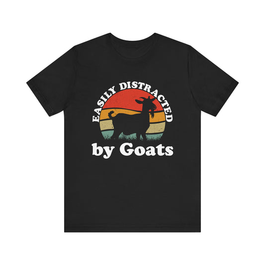 Easily Distracted By Goats T-shirt