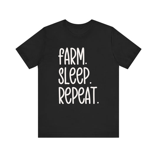 Farm Sleep Repeat T-shirt